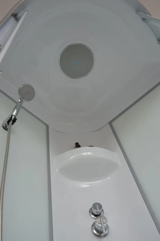 Душевая кабина Royal Bath HP RB80HP6-WC профиль белый, с низким поддоном, с сиденьем