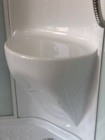 Душевая кабина Royal Bath HP RB80HP6-WC профиль белый, с низким поддоном, с сиденьем