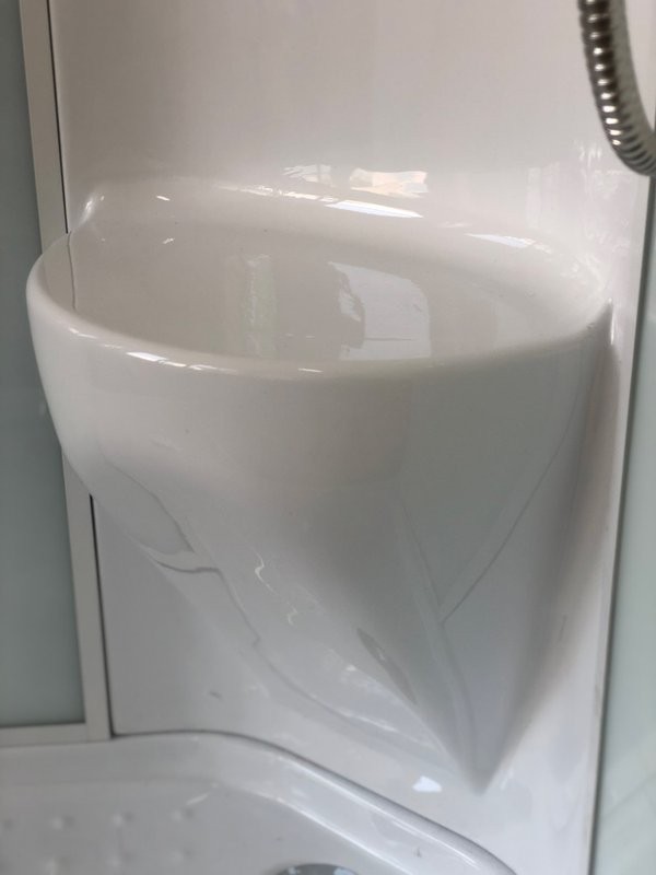 Душевая кабина Royal Bath HP RB80HP6-WC профиль белый, с низким поддоном, с сиденьем