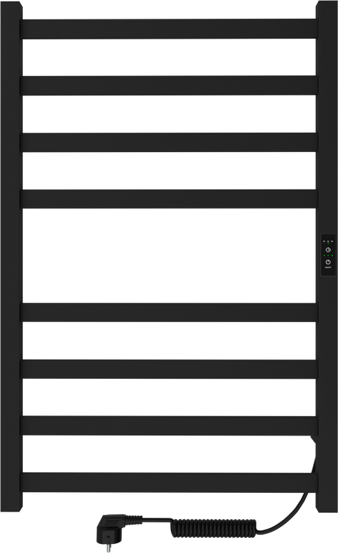 Полотенцесушитель электрический Indigo Oktava Slim 3 LСLOKS3E80-50BRRt черный муар