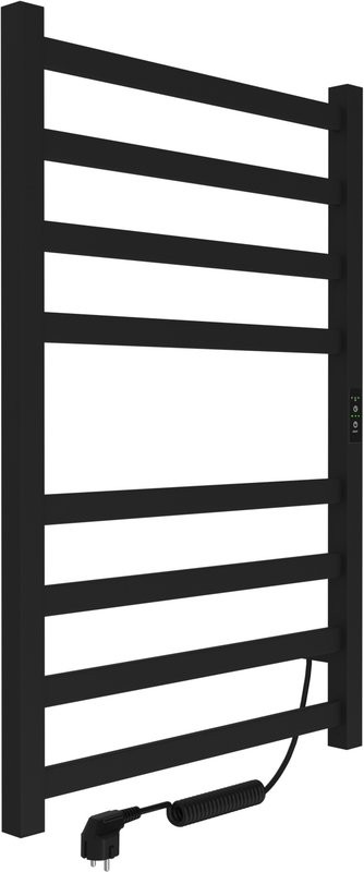 Полотенцесушитель электрический Indigo Oktava Slim 3 LСLOKS3E80-50BRRt черный муар