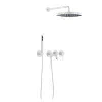 Душевой комплект Timo Saona SX-2348/16SM С ВНУТРЕННЕЙ ЧАСТЬЮ, белый матовый