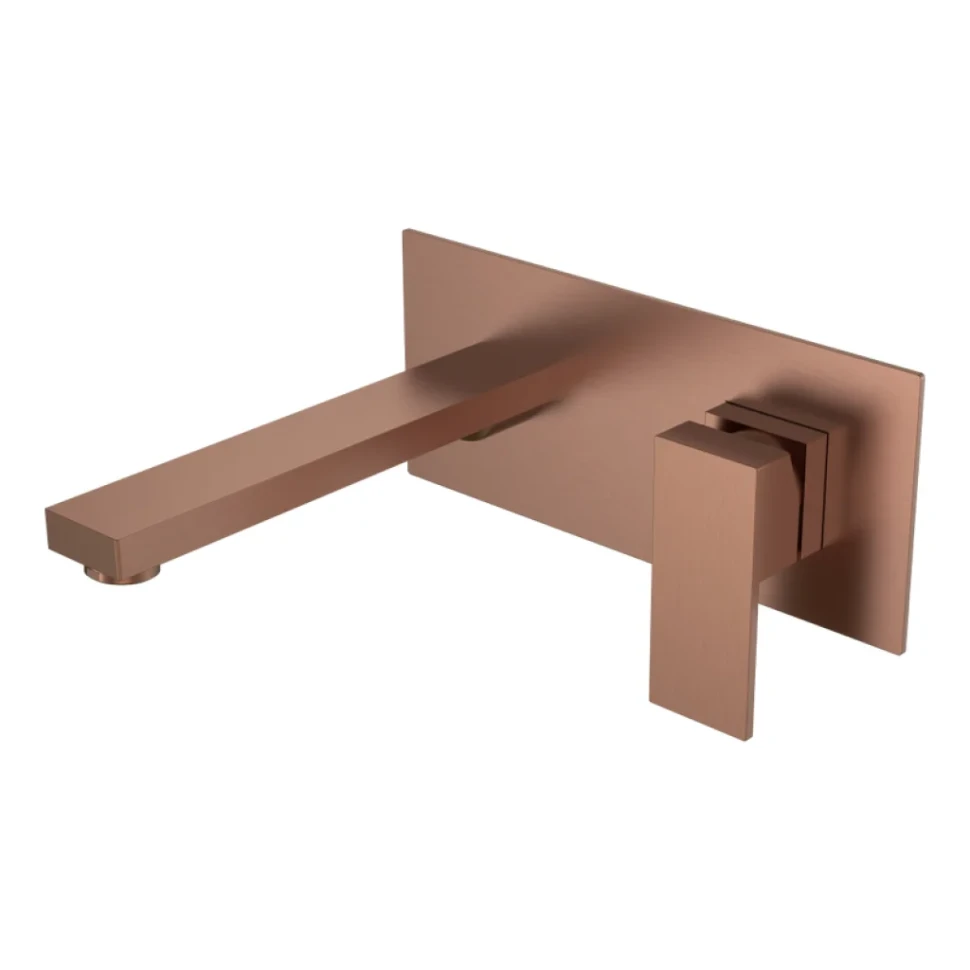 Смеситель для раковины Boheme Qubic 475-BRB С ВНУТРЕННЕЙ ЧАСТЬЮ, brushed bronze