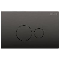 Кнопка смыва для унитаза Boheme 668-GM пластик, цвет графит