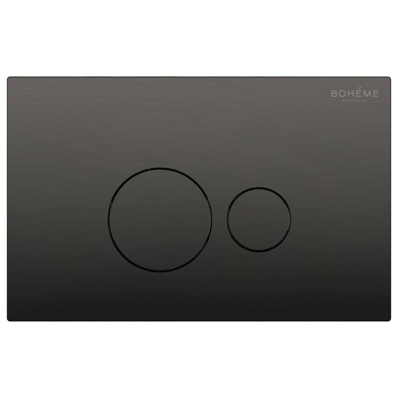 Кнопка смыва для унитаза Boheme 668-GM пластик, цвет графит