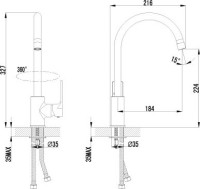Смеситель для кухни Lemark plus Grace LM1505C