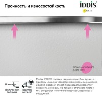 Мойка кухонная IDDIS Edifice EDI54S0i77