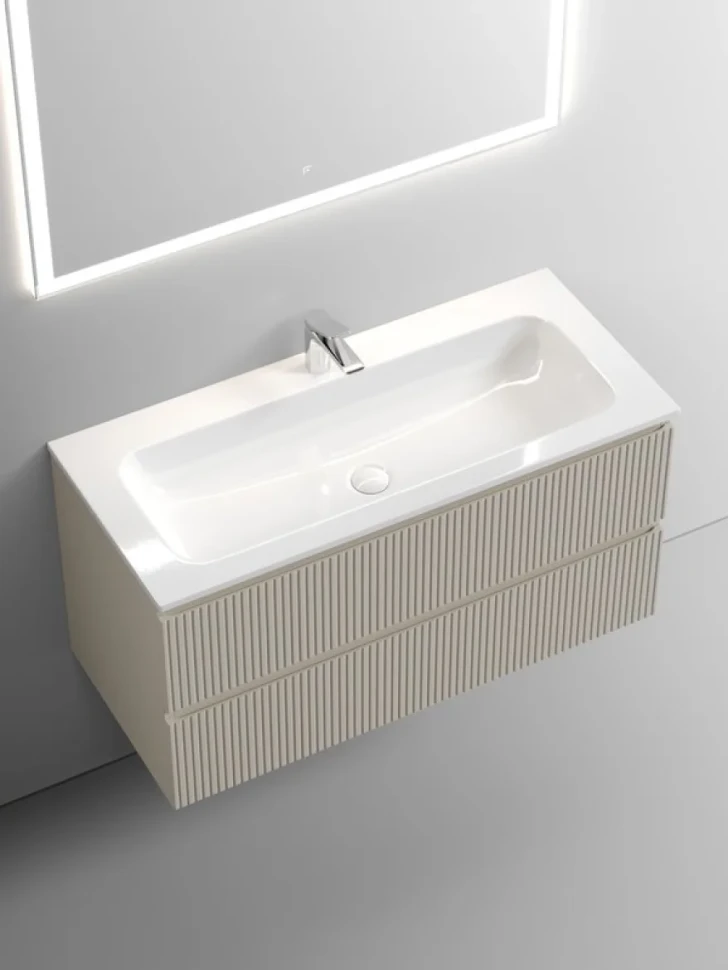 Мебель для ванной комнаты Sancos Snob T 100 см, beige soft