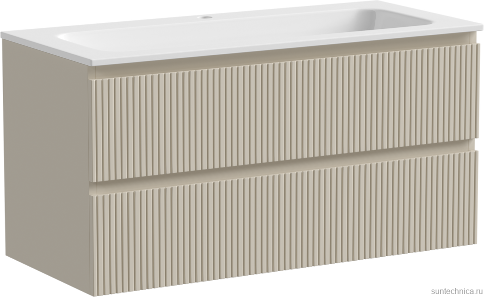 Мебель для ванной комнаты Sancos Snob T 100 см, beige soft