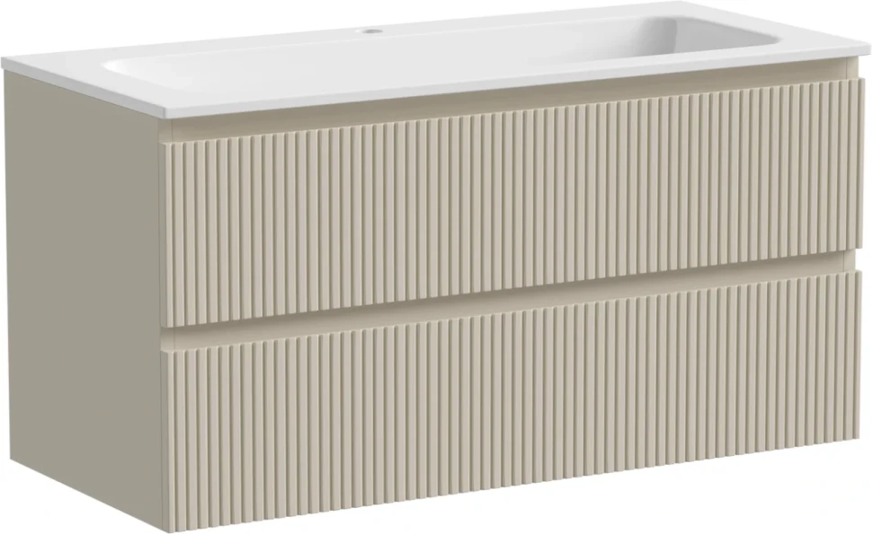 Мебель для ванной комнаты Sancos Snob T 100 см, beige soft