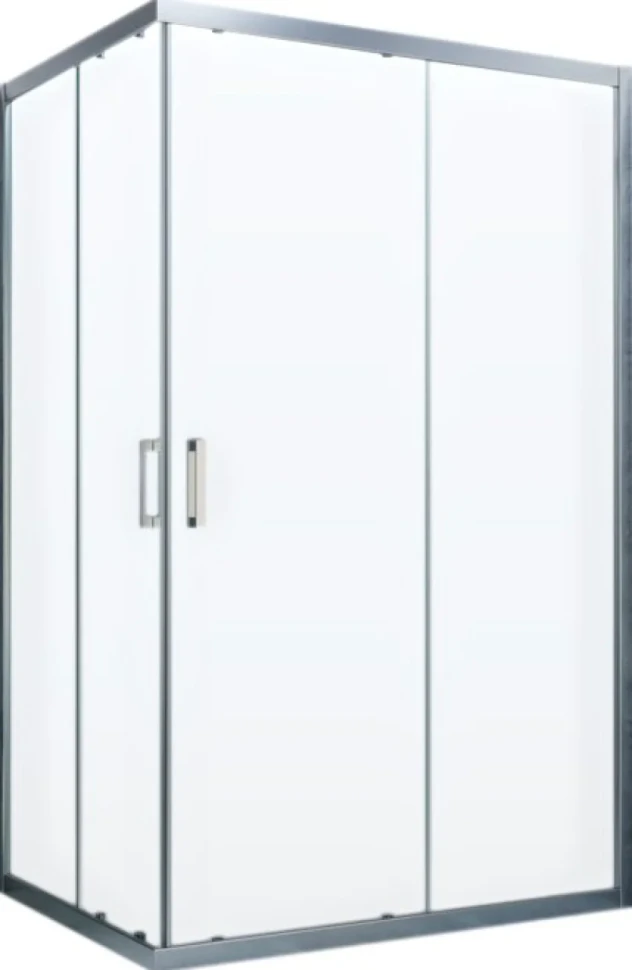 Душевой уголок Vegas Glass ZA-F Novo 90*80 07 01 профиль матовый хром, стекло прозрачное