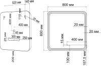 Мебель для ванной комнаты Art&Max Platino 75, подвесная, черная матовая
