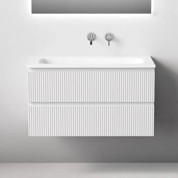 Тумба с раковиной Sancos Snob T 90 подвесная, bianco, раковина СN7019wx