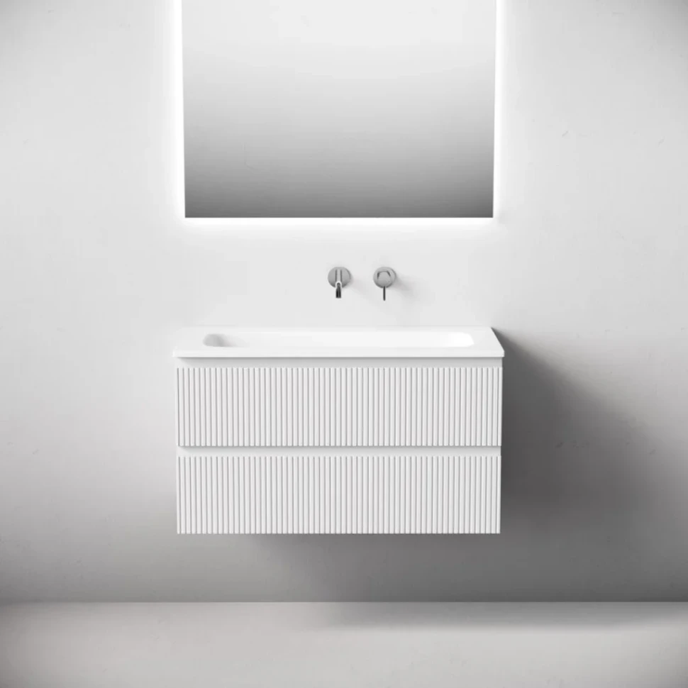 Тумба с раковиной Sancos Snob T 90 подвесная, bianco, раковина СN7019wx