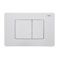 Кнопка смыва для унитаза Abber AC0120MW нержавеющая сталь, цвет матовый белый