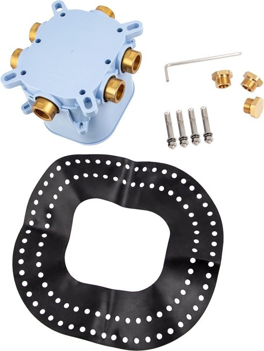 Термостатический смеситель встраиваемый Kaiser Areva 08077 для душа, С ВНУТРЕННЕЙ ЧАСТЬЮ, хром