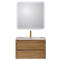 Тумба с раковиной Cezares Relax 80 дуб карамельный, раковина Cezares CZR-800/480-LV-MR-NV