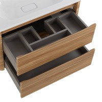 Тумба с раковиной Cezares Relax 80 дуб карамельный, раковина Cezares CZR-800/480-LV-MR-NV