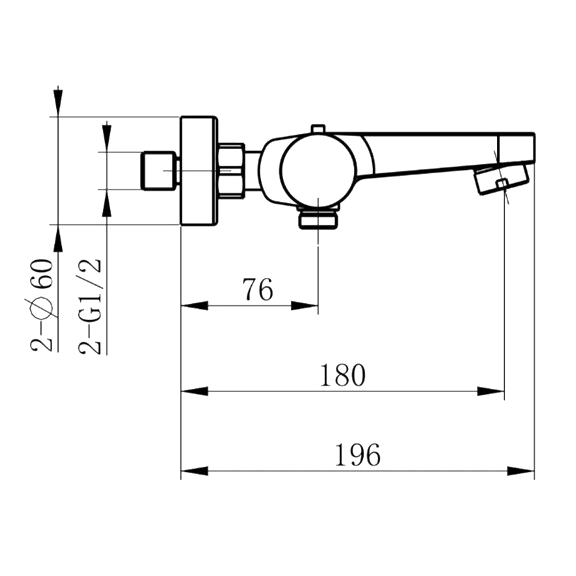 Термостатический смеситель Splendy Charm CH203N2T219CR хром