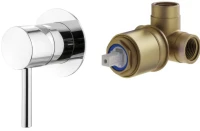 Встраиваемый смеситель для душа и ванны Plumberia Selection Ixo KITXO1135CR С ВНУТРЕННЕЙ ЧАСТЬЮ, хром
