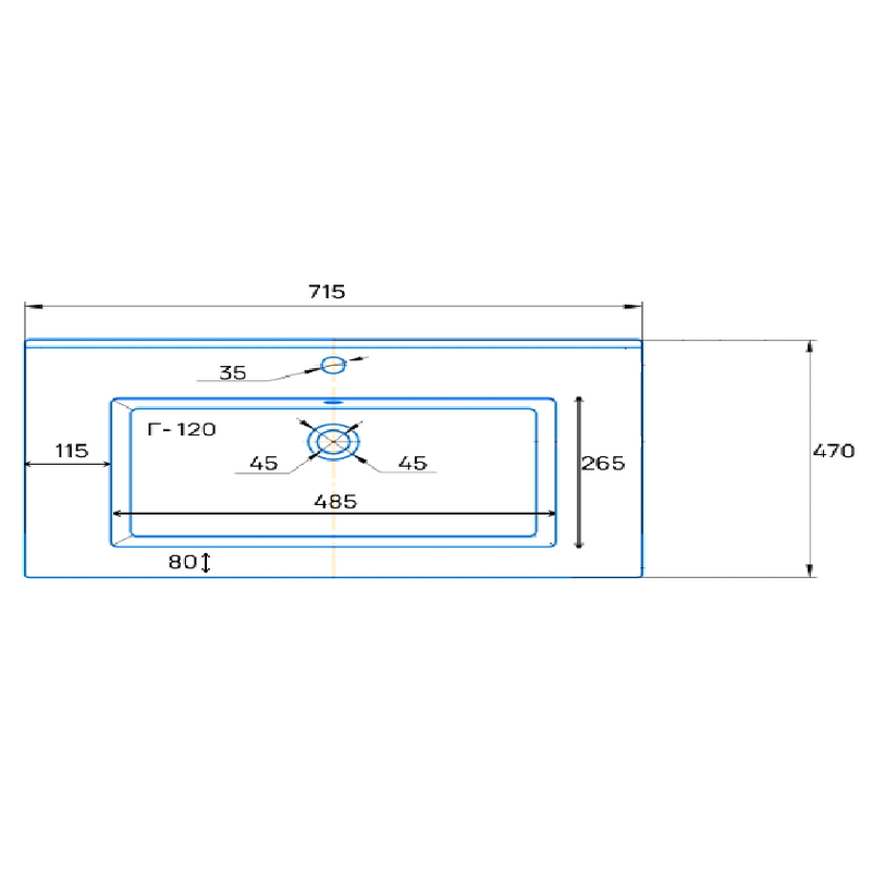 Мебель для ванной комнаты Emmy Вега 70 напольная, белая