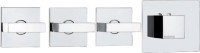 Термостатический смеситель встраиваемый Bossini Rectangular 3 Outlets LP Z033205 для ванны с душем, хром