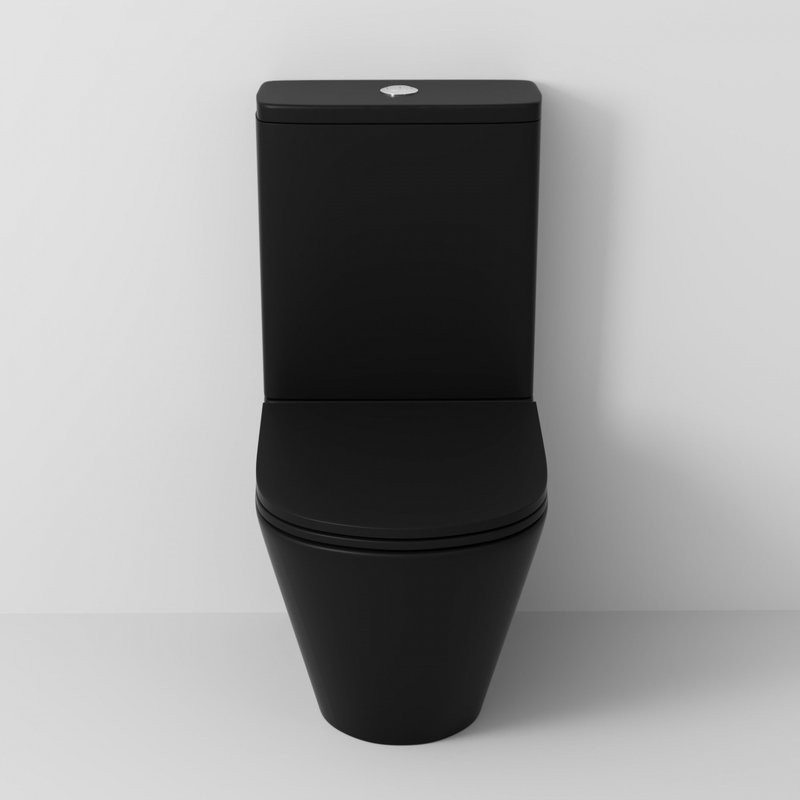 Унитаз-компакт напольный Grossman GR-4450BMSQ с микролифтом, черный матовый