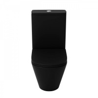 Унитаз-компакт напольный Grossman GR-4450BMSQ с микролифтом, черный матовый