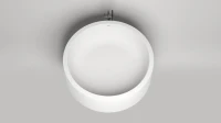 Ванна из искусственного камня Salini Isola S-Sense 200x200 см, отдельностоящая, белая, круглая, с донным клапаном