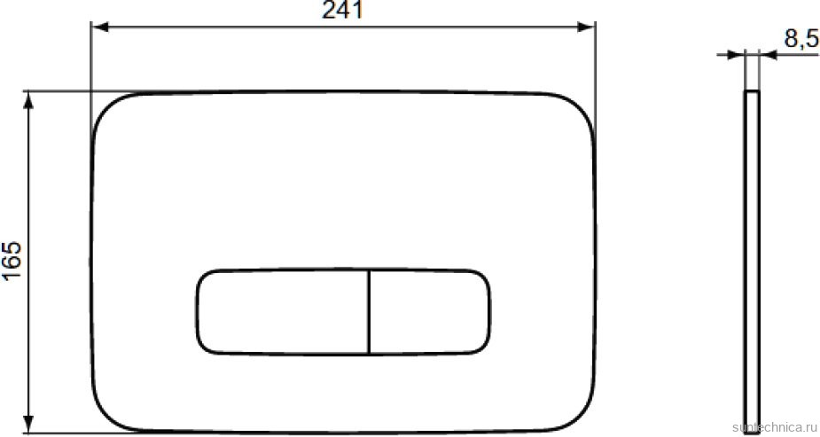 Кнопка смыва Ideal Standard Oleas R0459AW белая матовая
