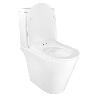 Унитаз-компакт напольный AZARIO Flin AZ-1363C глянцевый белый