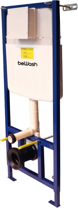 Система инсталляции для унитазов beWash Neox BW74, P04W с кнопкой смыва, белая