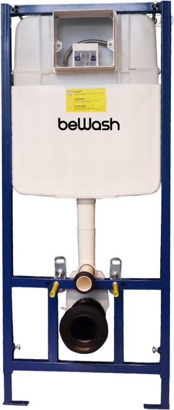 Система инсталляции для унитазов beWash Neox BW74, P04W с кнопкой смыва, белая
