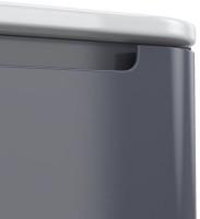 Тумба с раковиной IDDIS Edifice 80 подвесная, темно-серая, раковина 0108000i28