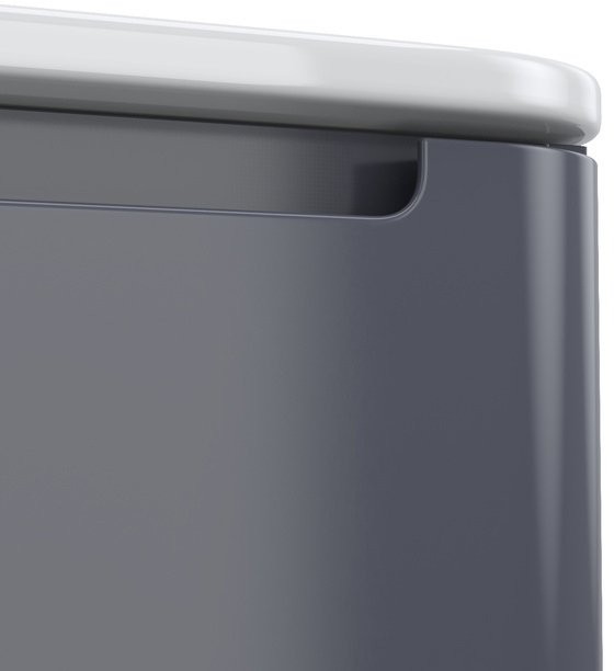 Тумба с раковиной IDDIS Edifice 80 подвесная, темно-серая, раковина 0108000i28