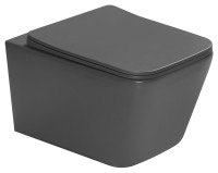 Унитаз подвесной SantiLine SL-5007T-DG темно-серый матовый