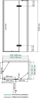Душевой уголок Wasserkraft Aller Black 10H07RBLACK 120x90 см