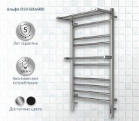 Полотенцесушитель электрический AQUATEK Альфа П10 50x90 хром