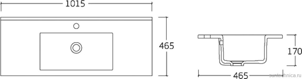 Мебель для ванной комнаты Vincea Gio 100 натуральный дуб
