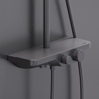 Душевая стойка Damixa Apollo 947730300 черная матовая