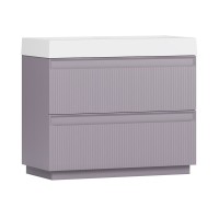 Тумба с раковиной Belux Базель 90 напольная, лаванда