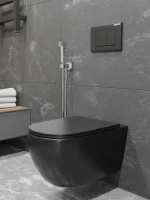 Унитаз подвесной CHARUS Skandenborg EWC700-125B матовый черный Унитаз подвесной CHARUS Skandenborg EWC700-125B матовый черный