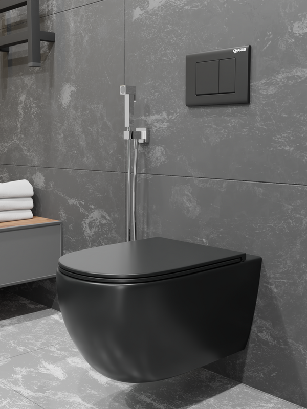 Унитаз подвесной CHARUS Skandenborg EWC700-125B матовый черный
