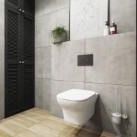 Система инсталляции для унитазов Lavinia Boho RelFix 77010008 4 в 1 с кнопкой смыва, матовый черный