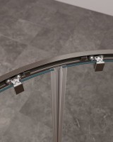 Душевой уголок Cezares Molveno RH 2 120+90 C GM IV 120х90 см, профиль оружейная сталь, стекло прозрачное