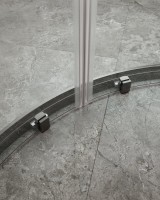 Душевой уголок Cezares Molveno RH 2 120+90 C GM IV 120х90 см, профиль оружейная сталь, стекло прозрачное