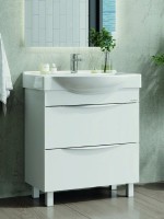 Тумба под раковину без столешницы Onika Навиа 65 напольная, глянцевая белая