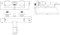 Термостатический смеситель IDDIS Uniterm UNISB02I74WA для ванны с душем