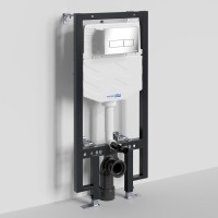 Система инсталляции для унитазов Wasserkraft Vils 56TLT.010.ME.CH03 с кнопкой смыва хром