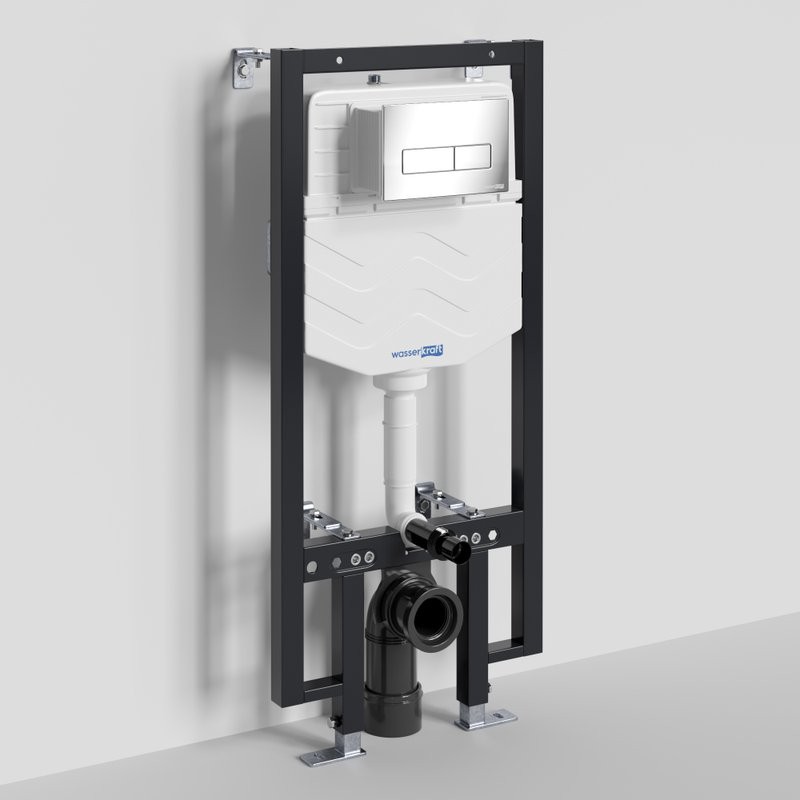 Система инсталляции для унитазов Wasserkraft Vils 56TLT.010.ME.CH03 с кнопкой смыва хром